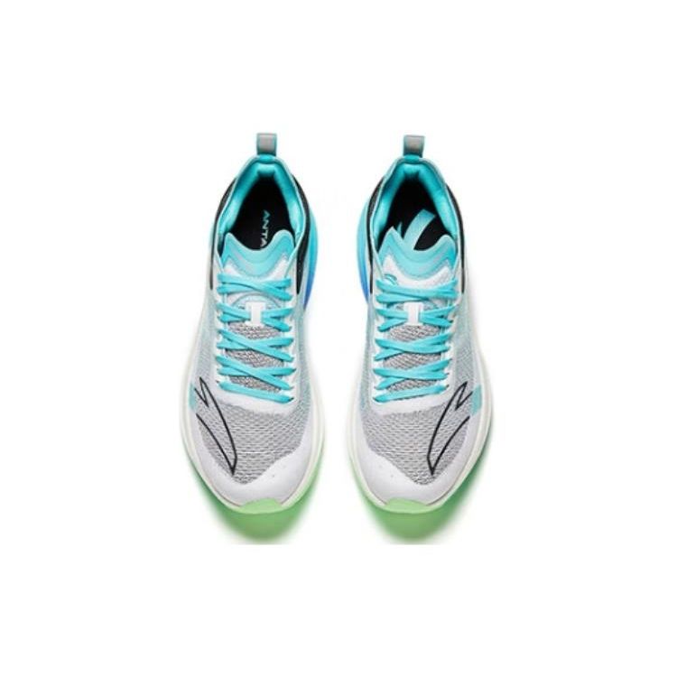 Anta Running Series Nitrogen Technology Shock Absorption Durable Low-Top Running Shoes Men Sneakers Blue 112345595-1