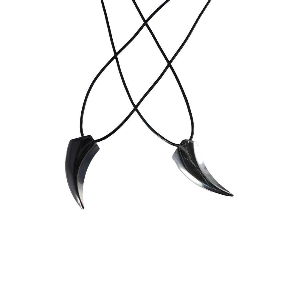 Lover's Brave Mens Zinc Zinc Alloy Pendant Men's Fashion Steel New Tooth Wolf Necklace Jewelry