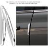 Car Metal Bumper Grey,5M Door Car Metal Door Bumpers for Guard Protector Accessories Exterior Doors Anti Scratch Protectors,4pcs Car Door Guards Trim