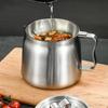 Горшок для масла из нержавеющей стали 304 с крышкой  бытовая фритюрница  резервуар для хранения масла  резервуар для свиного жира  инструмент для отделения масляного осадка