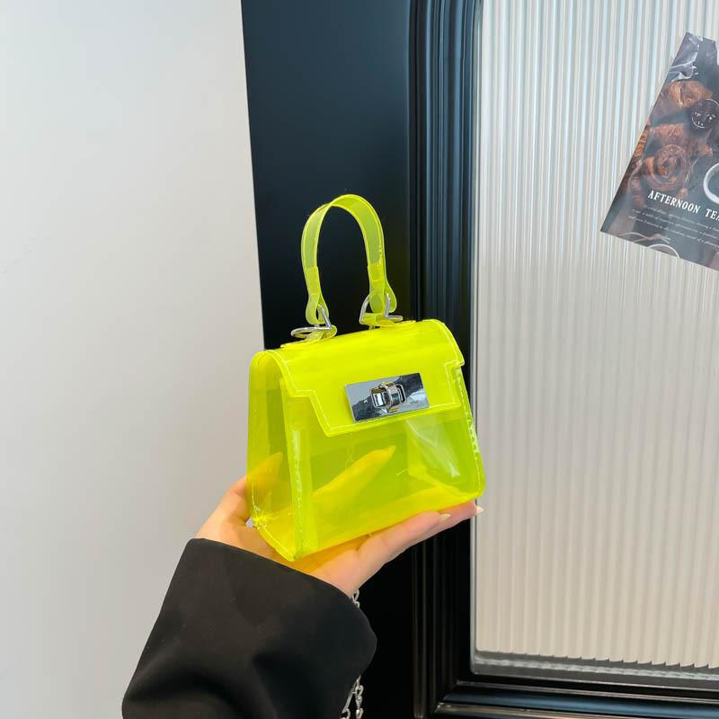 Однотонные квадратные сумки-желе через плечо для женщин, модные подарки