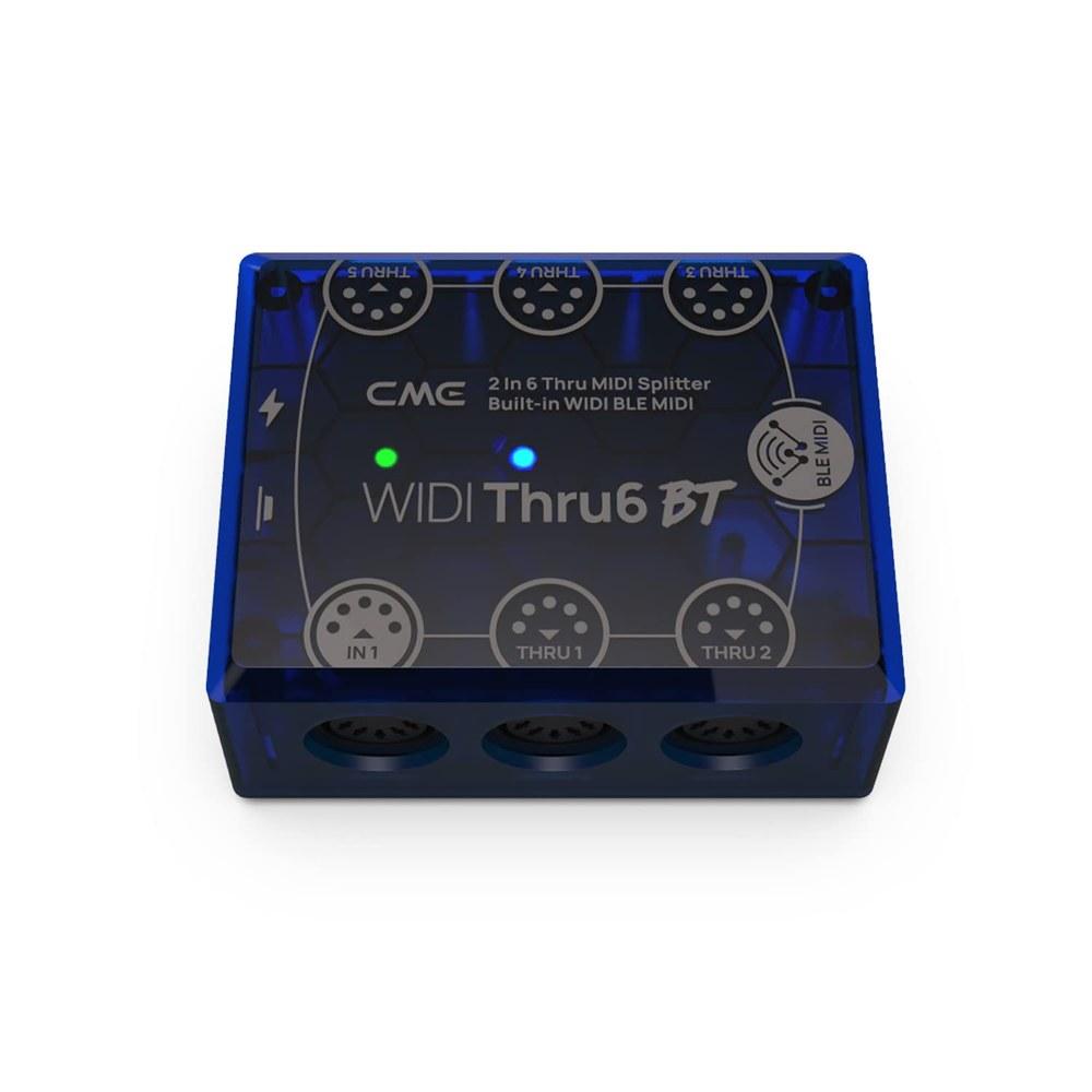 CME WIDI Thru6 BT MIDI Thru Box 2 Input 6 Output Bluetooth MIDI Support 5-Pin DIN High-Speed Data Transfer
