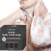 Solid Body Wash Soap - Deep Cleansing Skin, Control Excess Oil & Soften Rough Skin - Charcoal Soap Bar for Face, Body and Sensitive Skin