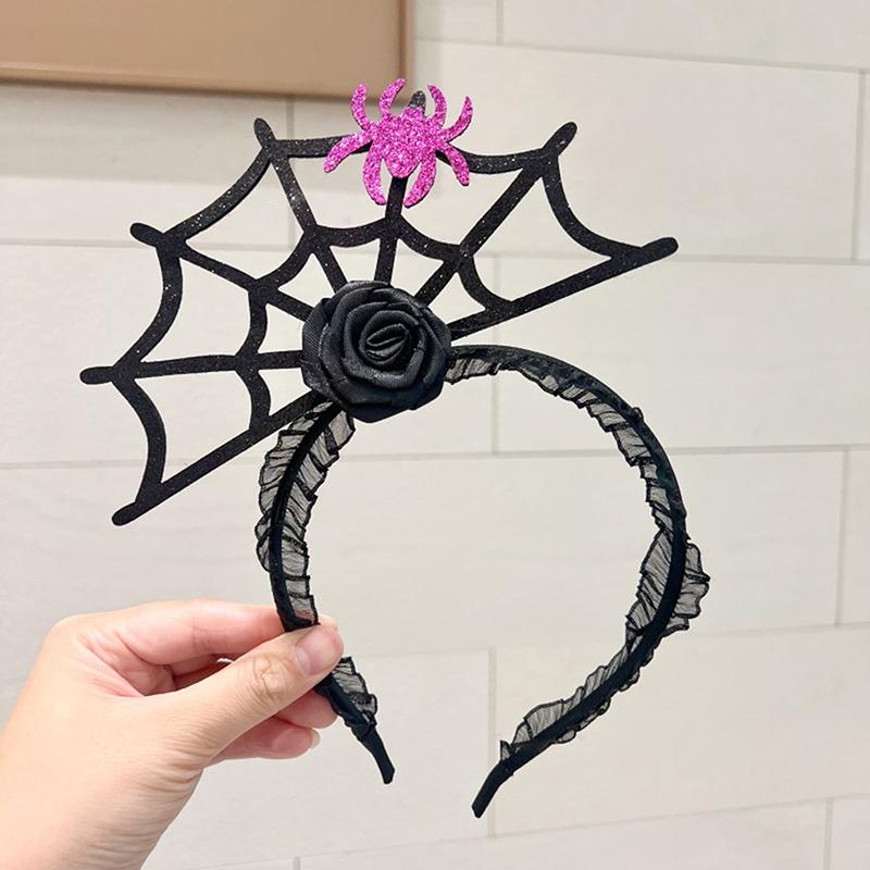 Хэллоуин наряды Cos смешная повязка на голову злой тыквенный призрак обруч для волос для женщин реквизит для фотосессий череп шляпа ведьмы головной убор