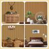 Grille Wood Stripe Wall Stickers Living Room Decoration Imitation Wood Grain Wallpaper PVC Art Self-adhesive Stickers 45x1000cm