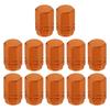 Motoforti 16mm Aluminum Alloy Universal Tire Valve Caps for Car SUV Motorcycle Motorcycle Orange 12pcs