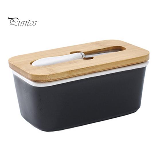 Керамическая масленка с резаком и крышкой, герметичный контейнер для хранения масла для сохранения свежести, многоцелевая форма для масла для выпечки