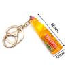 1 Piece Cute Creative Miniature Soda Drink Charm Mini Dollhouse Ornament Simulation Japanese Marbles Bobble Soda Keychain