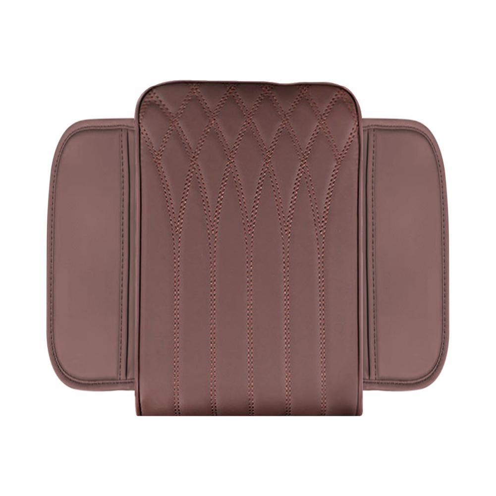 Console Armrest Pad Waterproof Memory Foam Car Console Cover with Adjustable Straps Storage Bag Auto Armrest Box for Ultimate