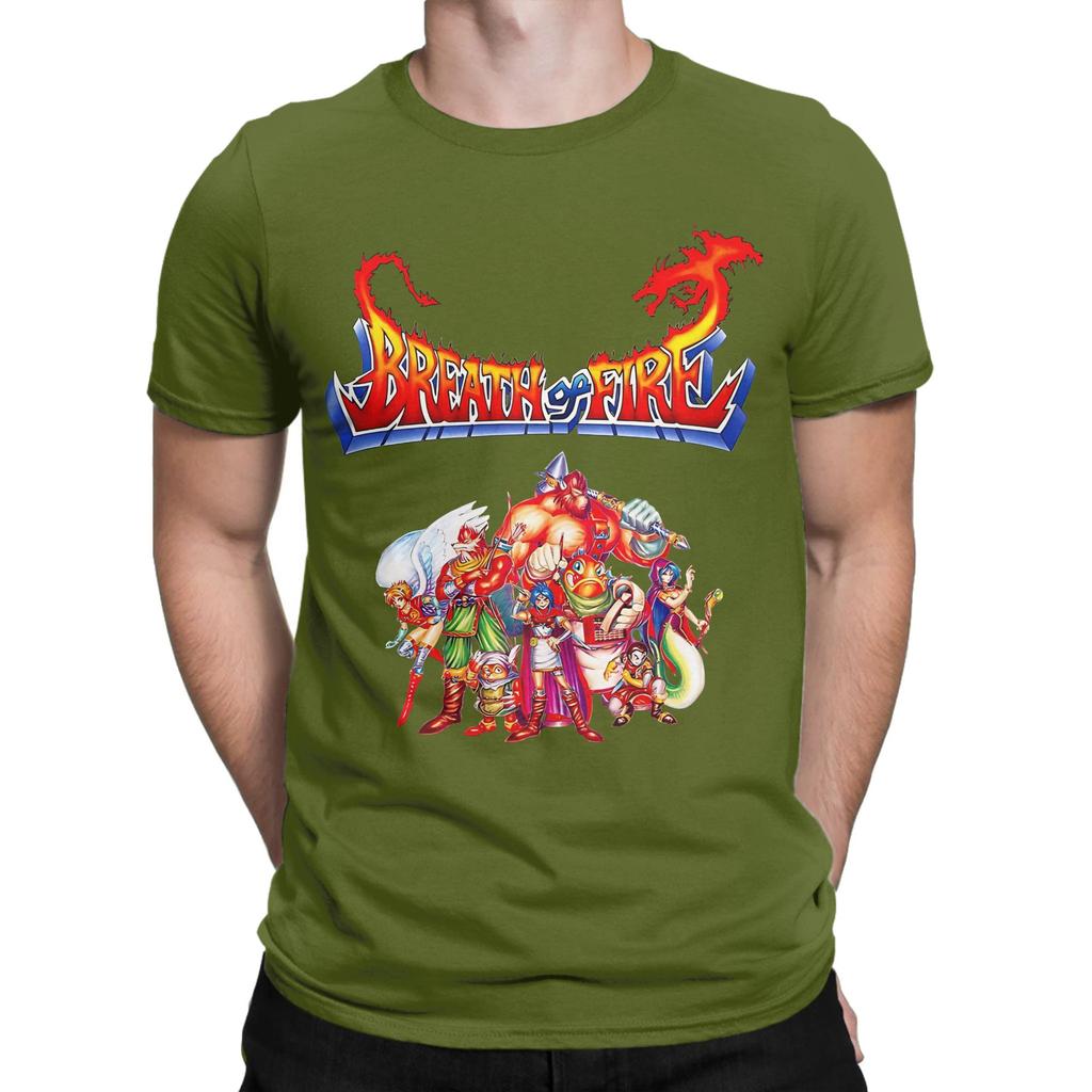 Breath Of Fire Смешная Графика 100% Хлопок Футболка Breath Of Fire Футболки Топы Для Унисекса