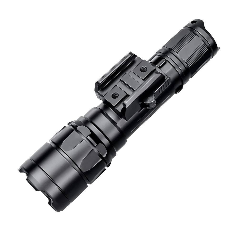 Мощный тактический фонарь TrustFire 1700 люмен, дальность 350 м, светодиодный фонарь, для самообороны, охоты, с аккумулятором 18650, крепление на планку 20 мм