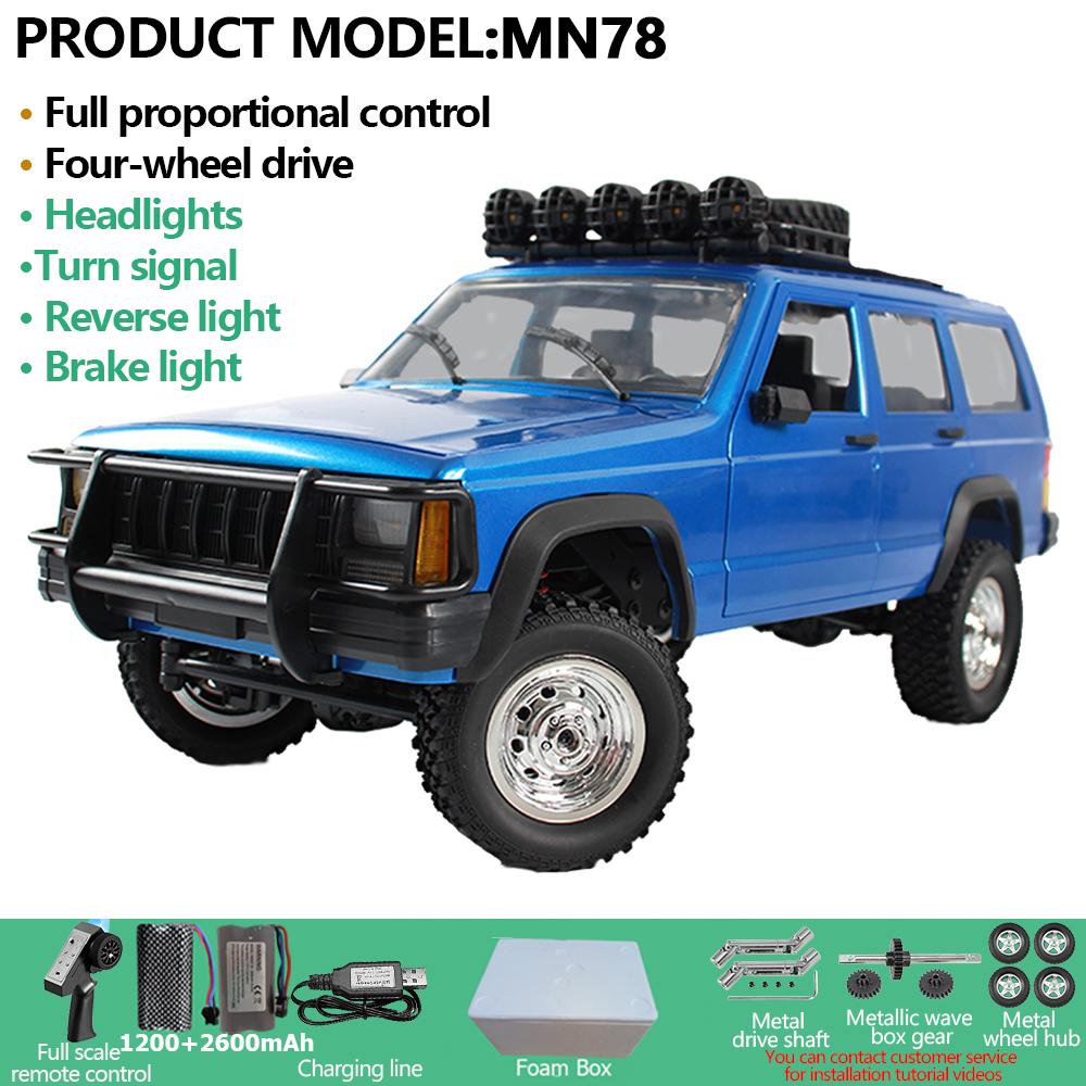 AAYD1 MN78 1:12 Радиоуправляемая машина MN Model Версия RTR Радиоуправляемая машина 4WD 280 Мотор Профессиональная Внедорожная Радиоуправляемая машина 2.4G Пульт Дистанционного Управления Для Мальчиков Подарки