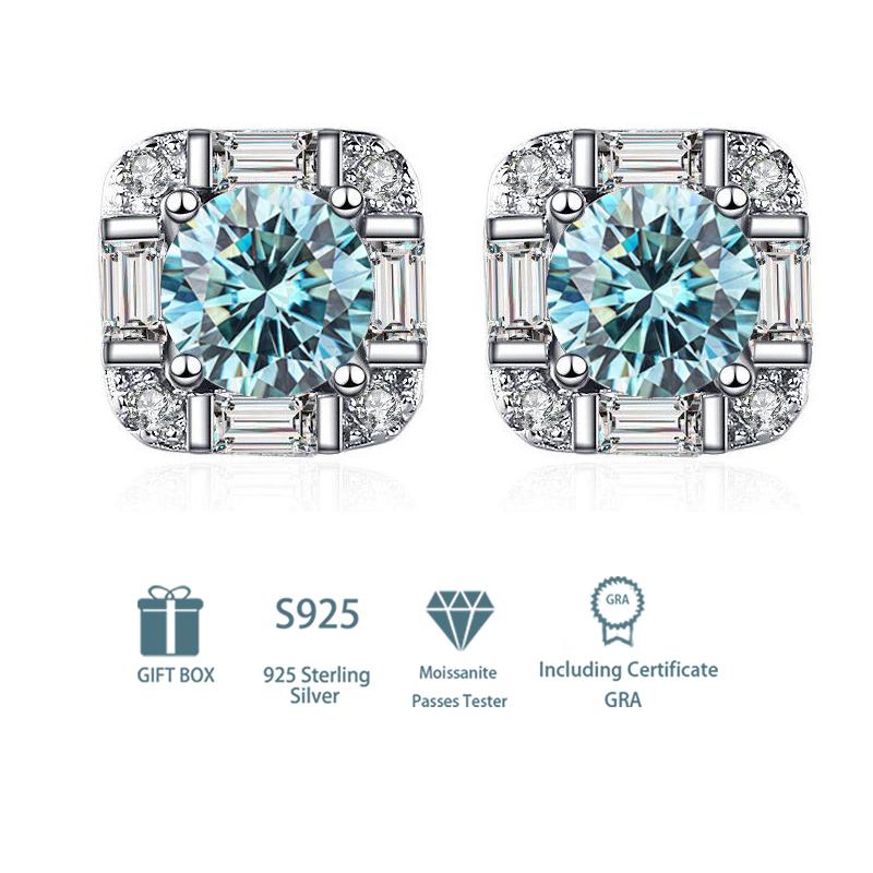 Танциз стерлингового серебра 925 пробы муассанит серьги серьги-капли для женщин подарки на свадьбу