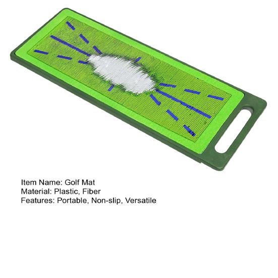 Коврик для гольфа с искусственным покрытием, переносная противоскользящая ударная накладка с карабином