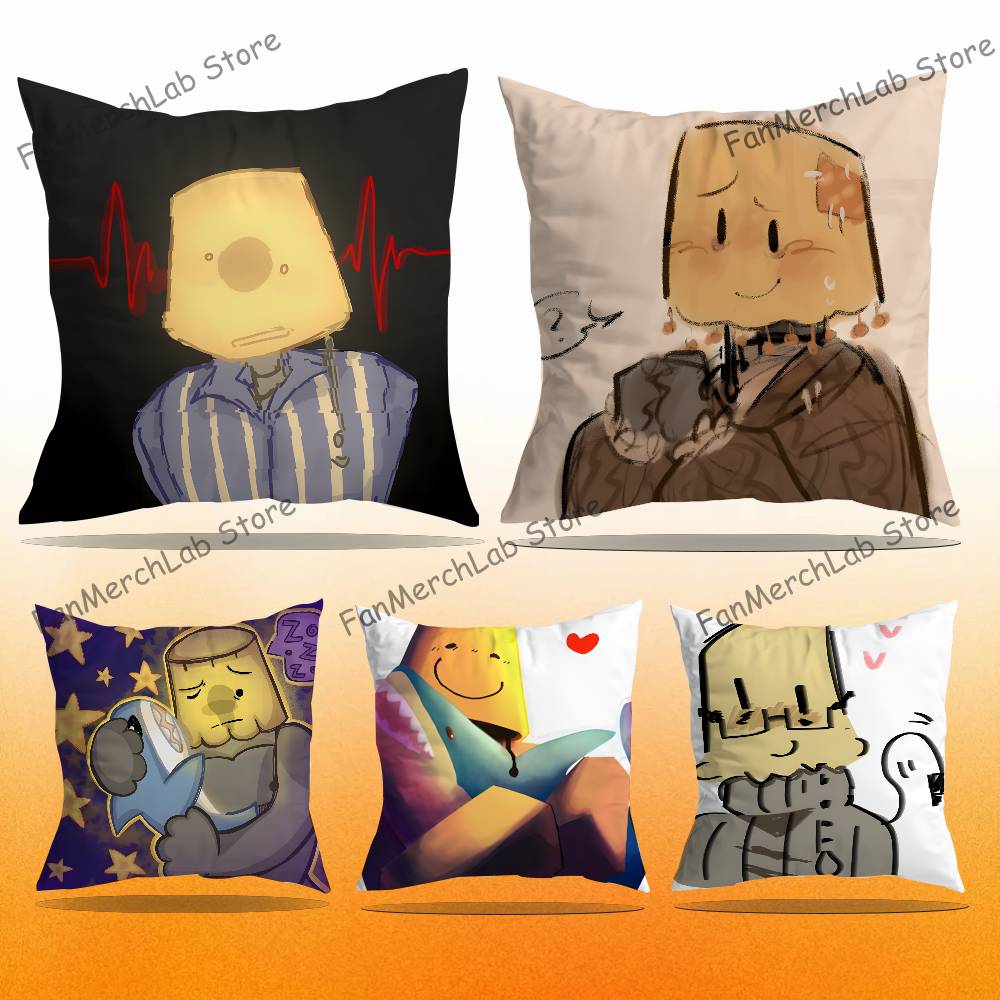 RRegretevatorS LLampertS Pillow Covers Cartoon Sofa Decorative Home Doublesided Printing Short Plush Cute Cushion Cover