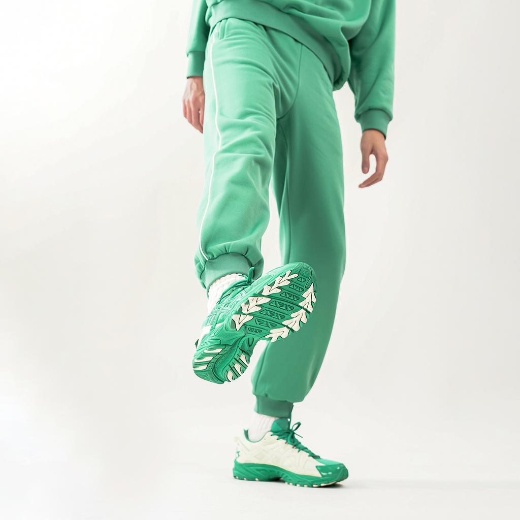 Asics Gel-Kahana Tr Удобная Ткань Синтетическая Кожа Низкий Верх Обувь для Бега на Длинные Дистанции Унисекс кроссовки Зеленый 1203A236-300