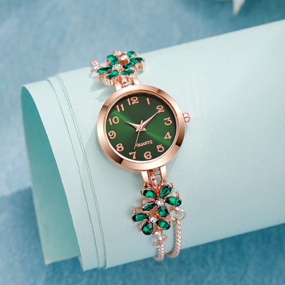 Adjustable Bracelet Watch Quartz Movement Flower Bracelet Watch Women's Quartz Watch  Gift Giving