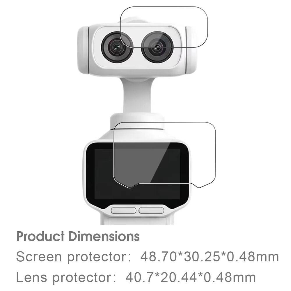 Tempered Glass Lens Films HD Protective Films for Insta360 Luna Ultra Gimbal Camera Accessories