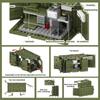 Вторая мировая война WW2 армия солдаты спецназ контейнер оружие пушка базовая модель строительные блоки кирпичи детские игрушки подарок