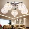 Хрустальная люстра в европейском стиле, современная простая лампа для спальни из алюминиевого сплава, гостиная, балкон, кухня, ванная комната, ресторан, потолочный светильник