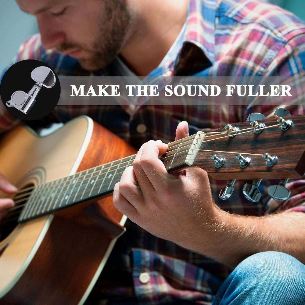 6 шт. 3 левые/правые колки электрогитары набор ключей для настройки электрогитары со стальными струнами