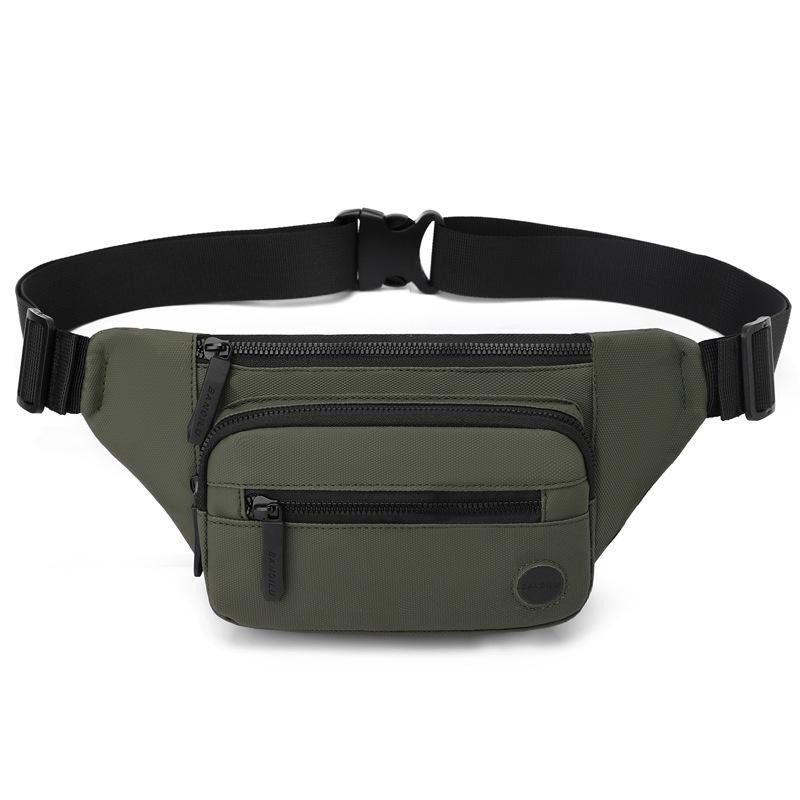Water-repellent Men's Waist Bag Outdoor Sports Shoulder Crossbody Bag Chest Bag