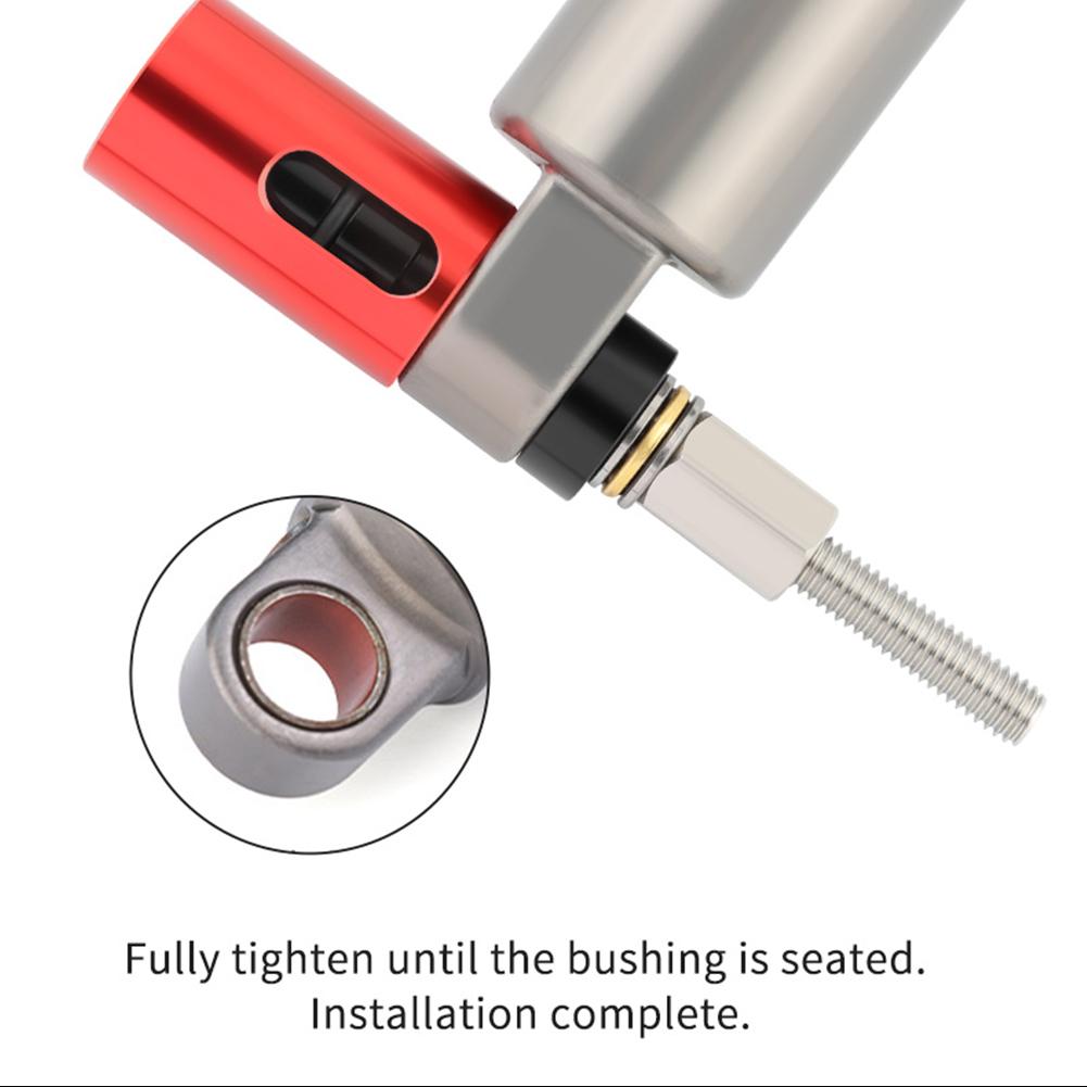 Mountain Bike Rear Shock Bushing Tool with 2 Adapters Rear Shock Bushing Removal Install Tool MTB Bike Rear Shock Repair Tool