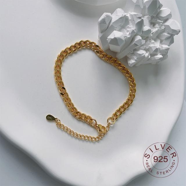 Минималистичные браслеты из стерлингового серебра 925 пробы с сердечками LOVE для женщин, новые модные винтажные ювелирные изделия ручной работы на день рождения, подарки