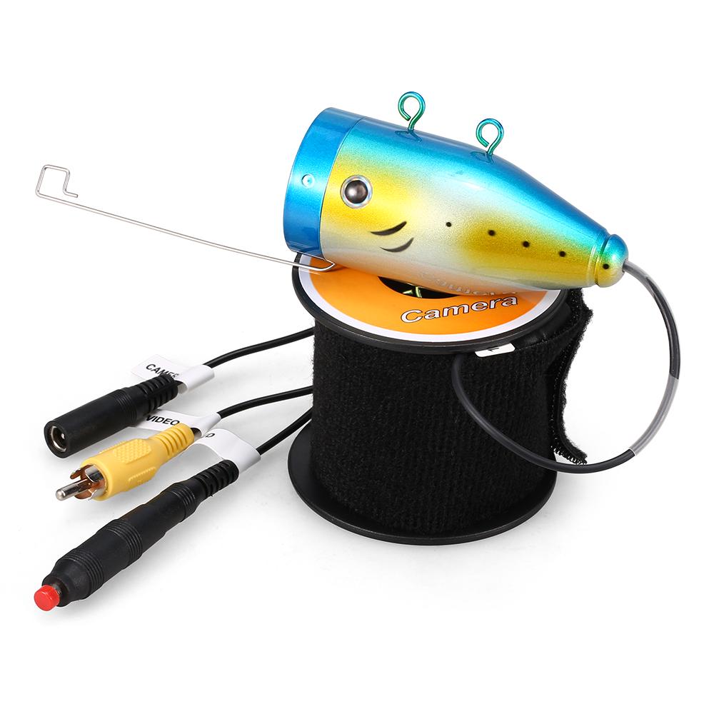 Камера для подводной рыбалки 1200TVL с 24 светодиодами. Ночное видение. Водонепроницаемая Лодка в Форме Рыбы Для подледной рыбалки