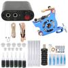 Complete Tattoo Kit Professional Tattoo Machines Starter Kit Tattoo Coils Machines Needles Grips 6