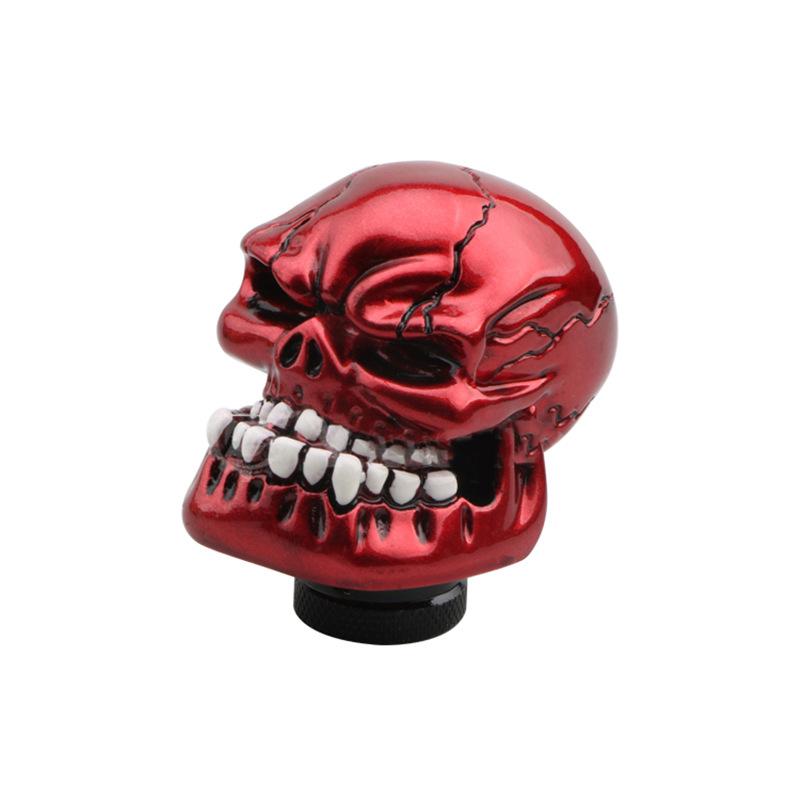 Универсальная ручка переключения передач в форме черепа, автомобильные ручки рычага переключения передач с 3 адаптерами, ручка переключения передач подходит для большинства механических коробок передач