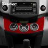 Наклейка из настоящего мягкого углеродного волокна для Toyota RAV4 2006 2007 2008 2009 2010 2011 2012 LHD RHD Отделка рамки кондиционера центральной консоли автомобиля