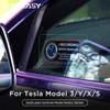 Для Tesla Model3 YXS багажник автомобиля переключатель задней двери Предупреждающая светоотражающая наклейка автоматическое напоминание о вождении аксессуары наклейка