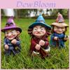 Расписанные вручную полимерные фигурки ведьм на Хэллоуин, декоративные украшения в американском стиле