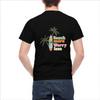 Beach More Worry Less Palm Tree Surfboard Graphic Men's Casual Cotton T-Shirt Summer Daily Tee
