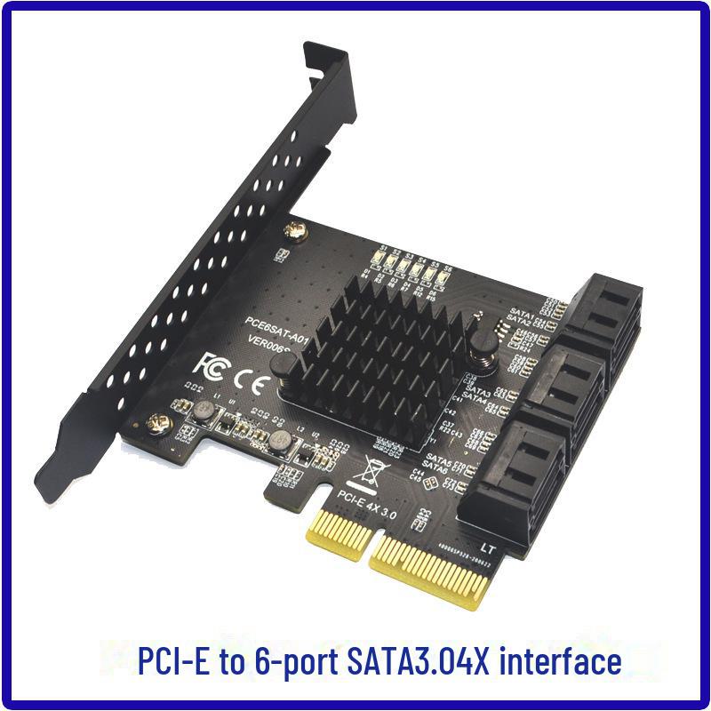 Плата расширения PCIe 6G SATA 3.0: 6, 8 или 10 портов, ASMedia ASM1166, PCI-E 3.0 GEN 3