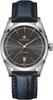 Hamilton Watch American Classic Spirit of Liberty Auto Swiss Made 42mm Stainless Steel Case Anthracite Dial Analog Watch Blue Leather Strap Dark Gray