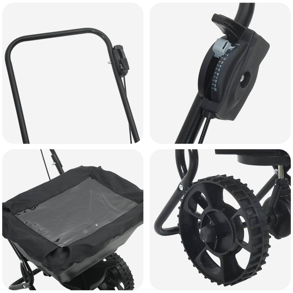 Spreader Black 82 x 46 x 75 cm PVC and Steel