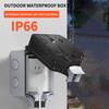 Водонепроницаемая распределительная коробка из АБС-пластика IP66 - Серая для наружного распределения электроэнергии, защита от сильного дождя