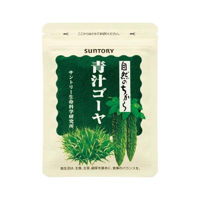 SUNTORY Добавка Зеленый сок горькой дыни с листьями ячменя, фруктоолигосахаридами, пищевыми волокнами 150 таблеток, запас на 30 дней