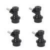 4Pcs Ball Lock Connector ,Beer Keg Ball Lock Disconnect,Liquid / Gas Connectors for Home Brewing Corny Keg / Cornelius Keg Parts