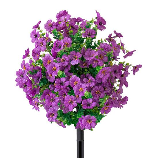 Искусственный цветочный кустарник с шипами, искусственная зелень, куст, дерево с цветами, садовые искусственные цветы, колышек для земли, фермерский дом, наружное украшение для крыльца патио