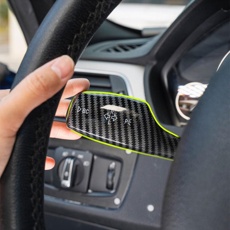Turn Signal Wiper Switch Trim Steering Wheel Headlight Switch Control Cover Interior Accessories For BMW 1 3 4 5 6 7 Series