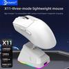 X11 Lightweight RGB Gaming Mouse - Tri-Mode Wireless Bluetooth, PAW3311 Sensor, Rechargeable