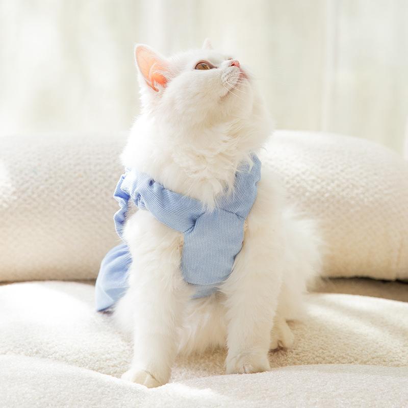 Corduroy Princess Style Dog Skirt Autumn Winter Cat Warm Sling Skirt Teddy Bear Pet Cat Clothes Cat Clothes Cat Dress