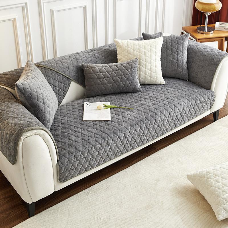 Подушка для дивана из молочного волокна, скандинавская простая современная подушка для дивана, универсальная подушка для четырех сезонов, полное покрытие, чехол для дивана, спинка, утолщенное полотенце