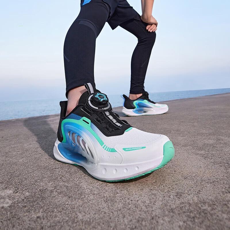 (GS) ANTA Running Series Sneakers 2.0 'White Black Teal' Kids' 312425518-1