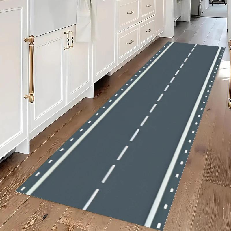 1PC Long Strip Carpet Fashionable Popular Airplane Corridor Entran Decorat Door Mat Airport Runway Home Bedroom Decoration  Rug