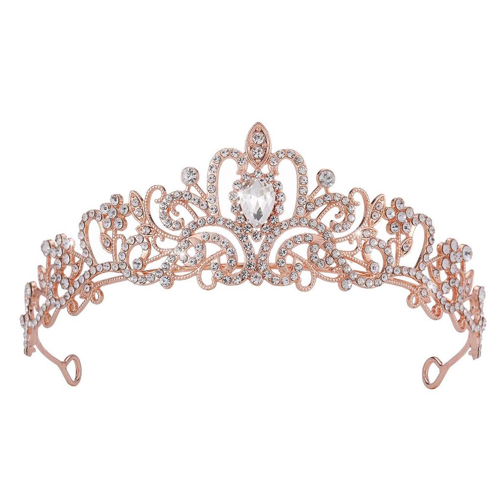 Хрустальная бриллиантовая свадебная и праздничная корона, аксессуары для волос