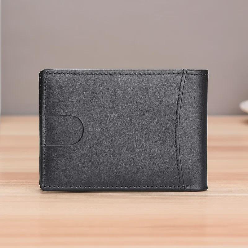 Men's Genuine Leather RFID Anti-Theft AirTag Wallet